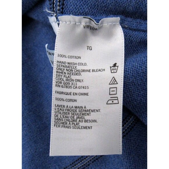 Nautica Sweater Mens XL Blue Striped Long Sleeve V-Neck Pullover Casual Preppy - Picture 11 of 11